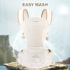 Bebamour Ergonomic Baby Carrier with Hip Seat, Hands-Free Support for Daily Walks - Tiny Adventures