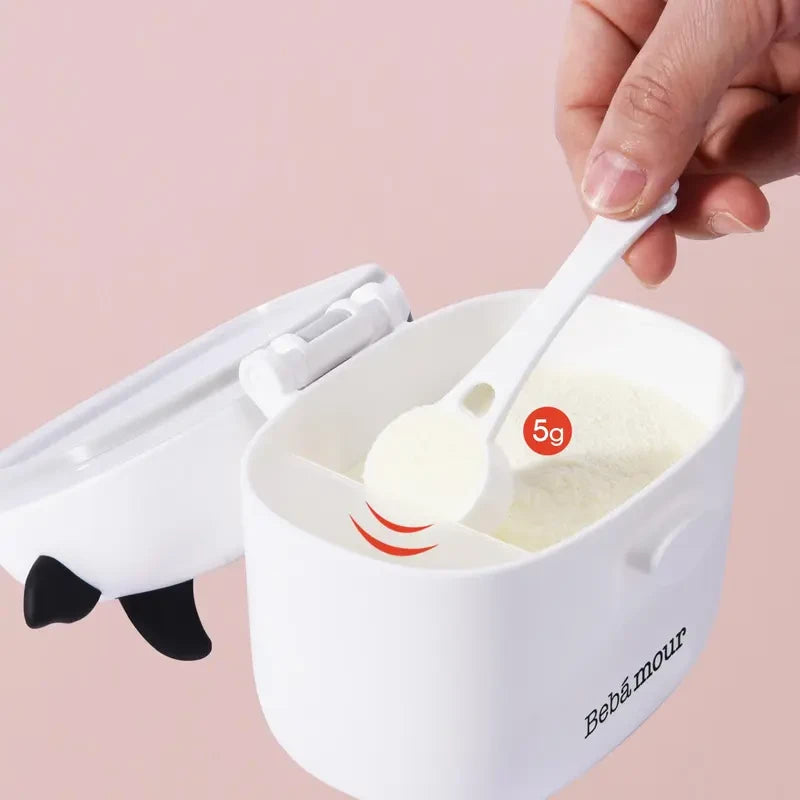 Bebamour Baby Formula Dispenser, Travel-Friendly Leak-Proof Container for Road Trips - Tiny Adventures