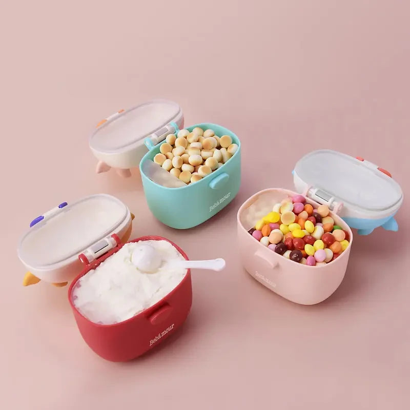 Bebamour Baby Formula Dispenser, Travel-Friendly Leak-Proof Container for Road Trips - Tiny Adventures