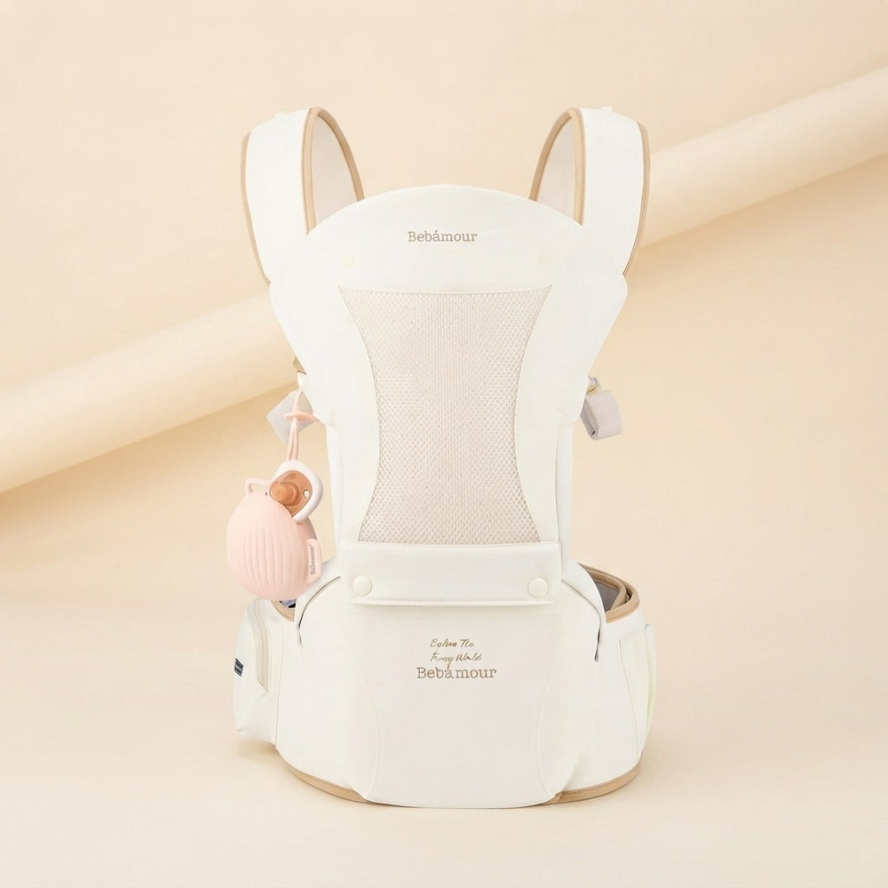 Bebamour Ergonomic Baby Carrier with Hip Seat, Hands-Free Support for Daily Walks - Tiny Adventures